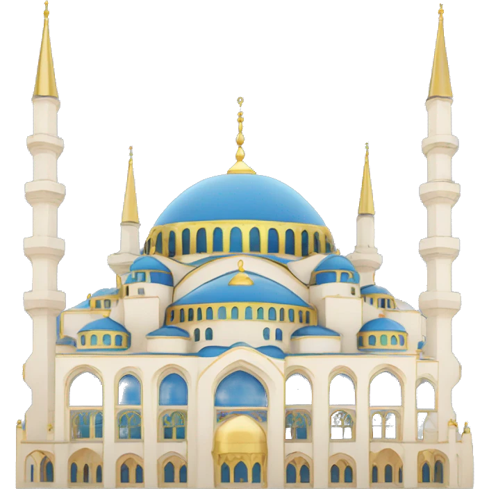 Golden Blue Mosque emoji