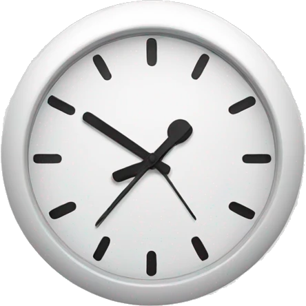 clock white emoji