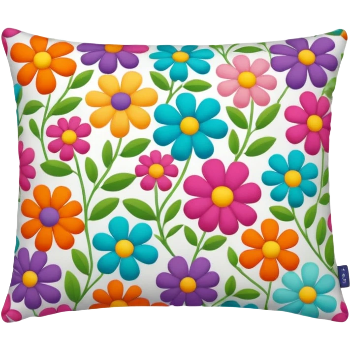 colorful bed pillow  emoji