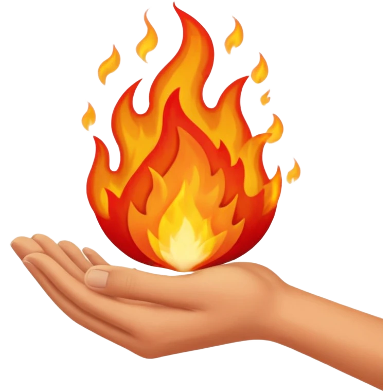 hand puts out fire emoji