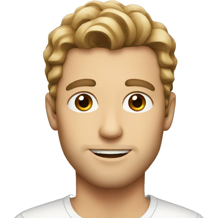white male singer with brown hair emoji