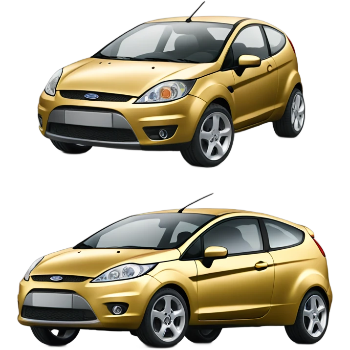 Ford Fiesta 2004 gold color emoji