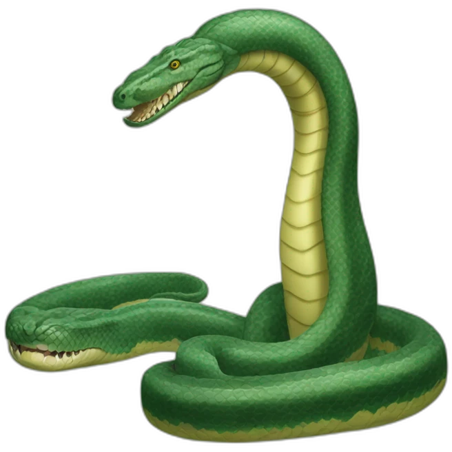 Titanoboa qui enroule un autre Titanoboa emoji