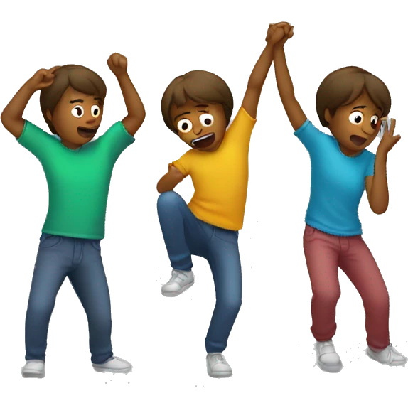 People doing a dab emoji