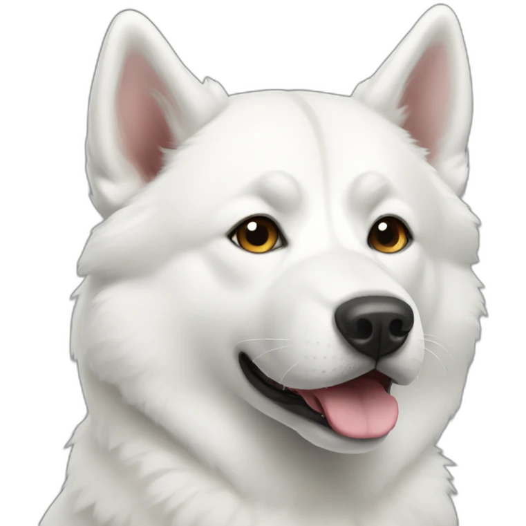 white-husky emoji