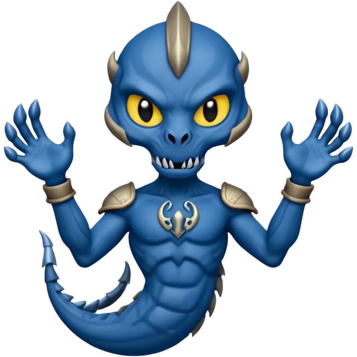 Mini versión de mark siniestro flotando con los brazos abiertos emoji