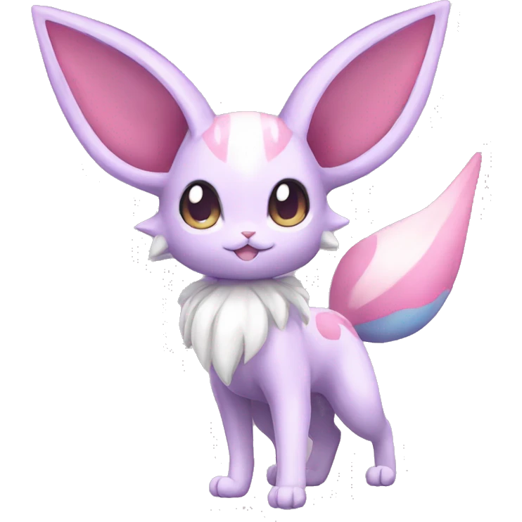 Kawaii Sylveon-Espeon-Pokémon full body emoji