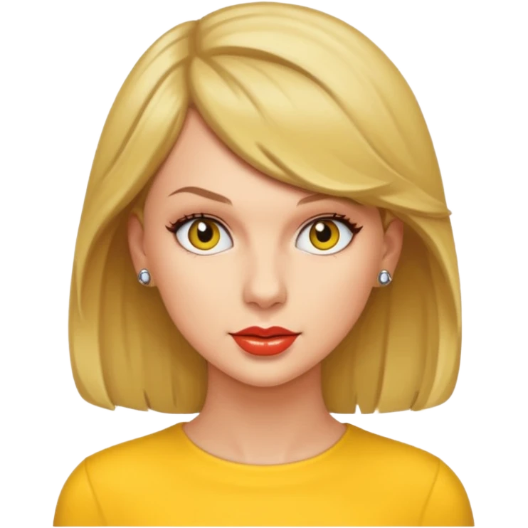 taylor swift , yellow Simpson style emoji