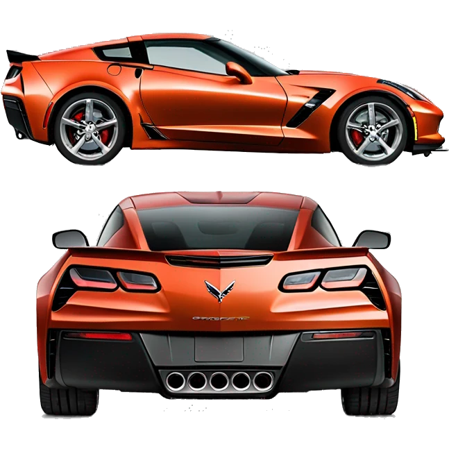 Corvette C7 from behind emoji