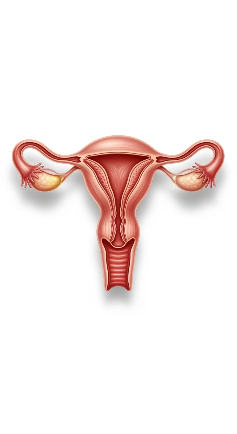 UTERO UMANO ANATOMICO 4K, SFONDO BIANCO emoji