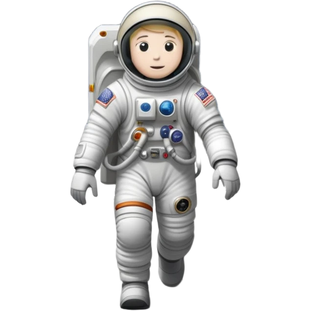 astronaut walking on the moon emoji