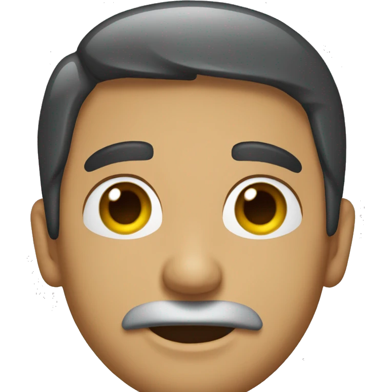 The face of "Juan y Medio" emoji