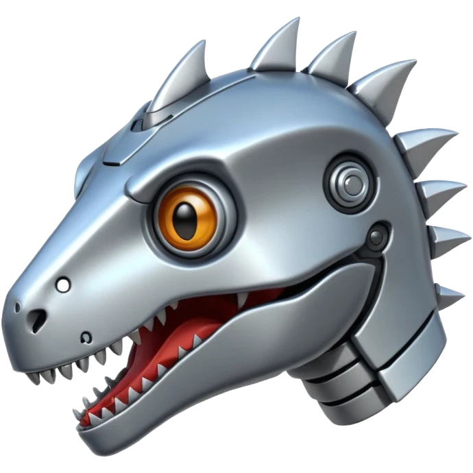 robot dinosaur head emoji