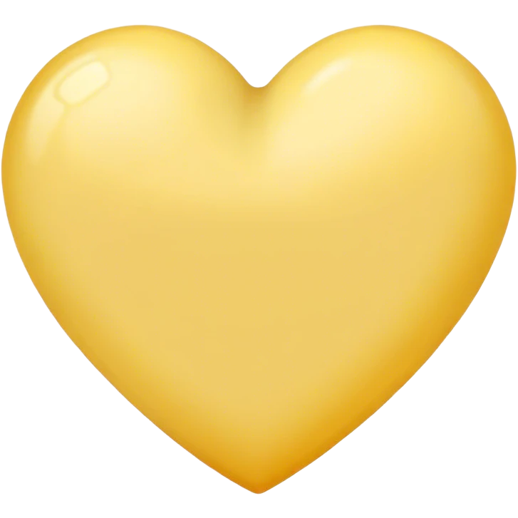 淡黃色愛心 emoji
