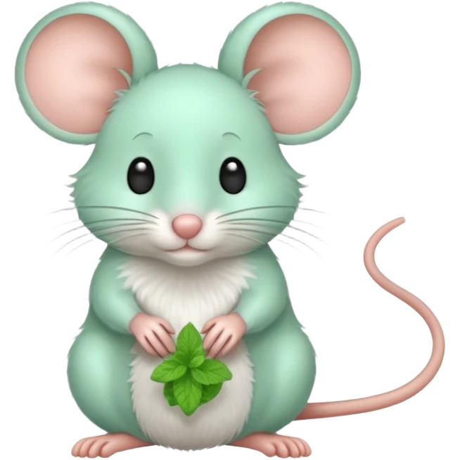 Mint colored mouse 🐭  emoji