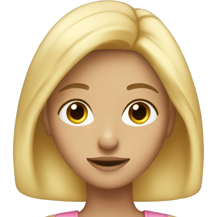 Blond clean girl emoji