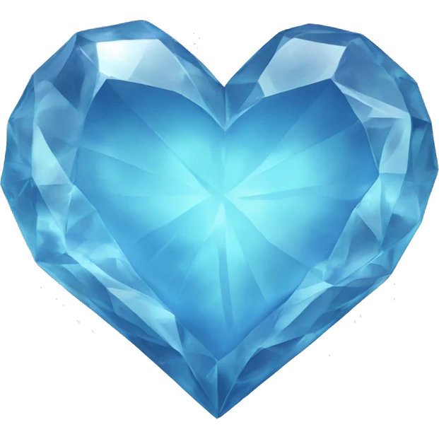 Crystal heart emoji