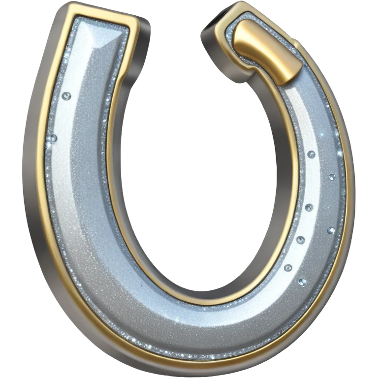 Glittery horseshoe  emoji