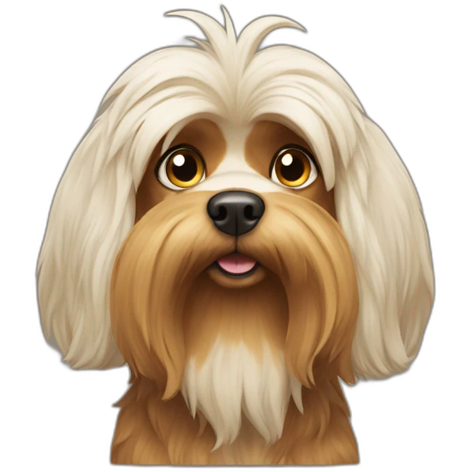 Giant Yorkshire dog emoji