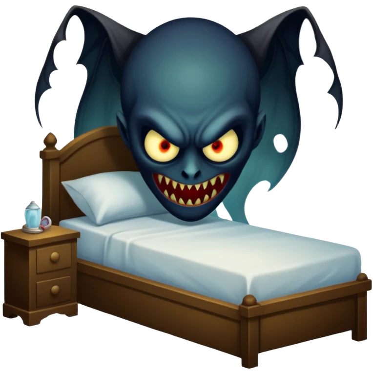 Sleep paralysis demon in the corner emoji