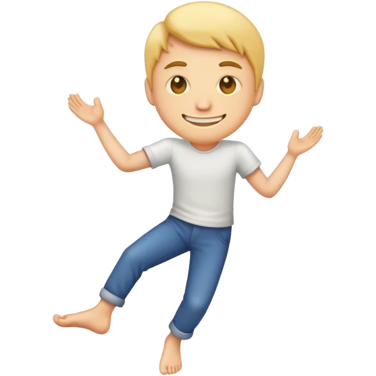 Face emoji with feet kicked up behind him emoji