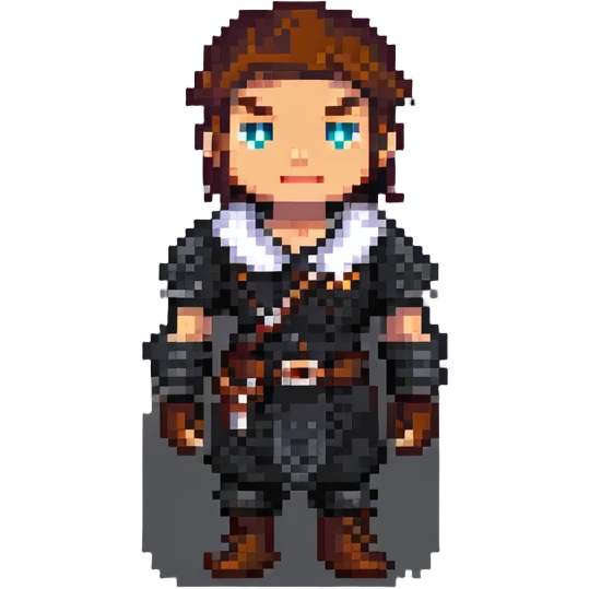 Polack character in pixel art style emoji