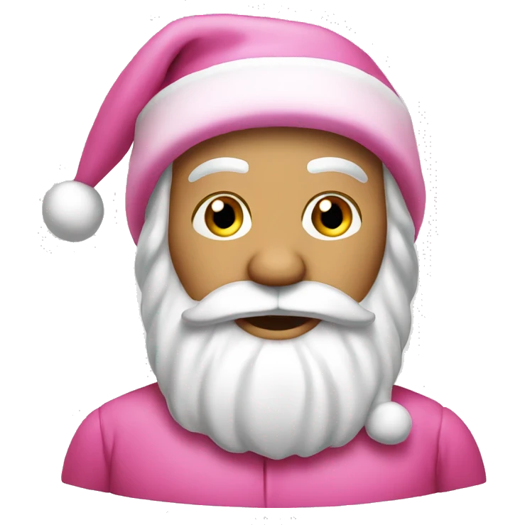 Pink Santa emoji