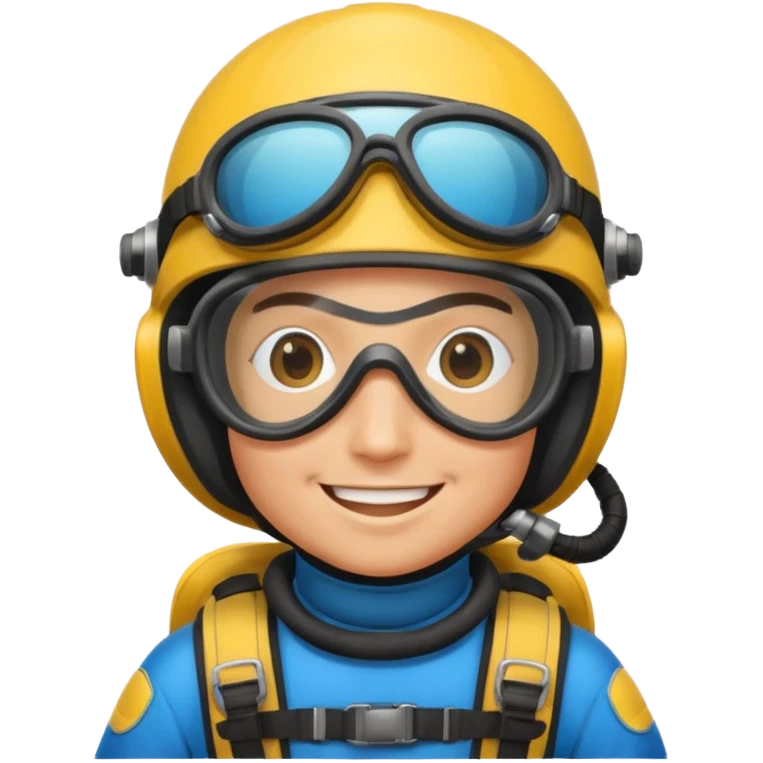 parachute diver emoji