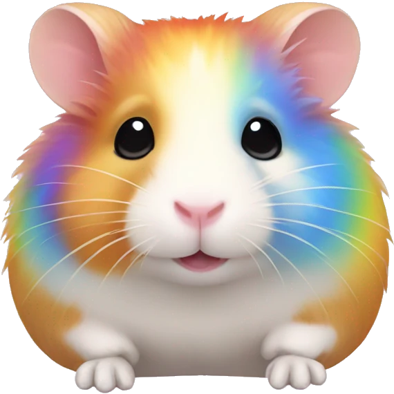 rainbow hamster emoji
