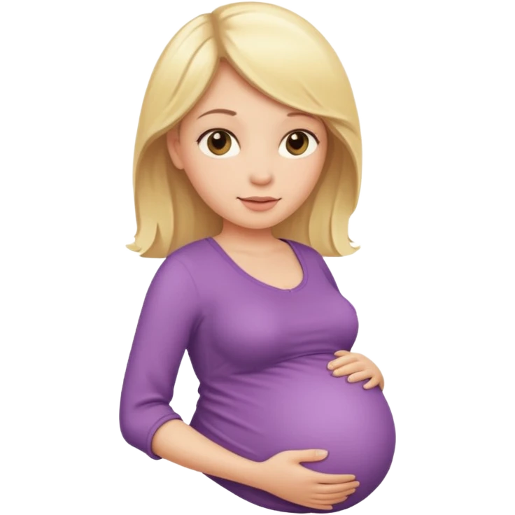pregnant blonde woman  emoji