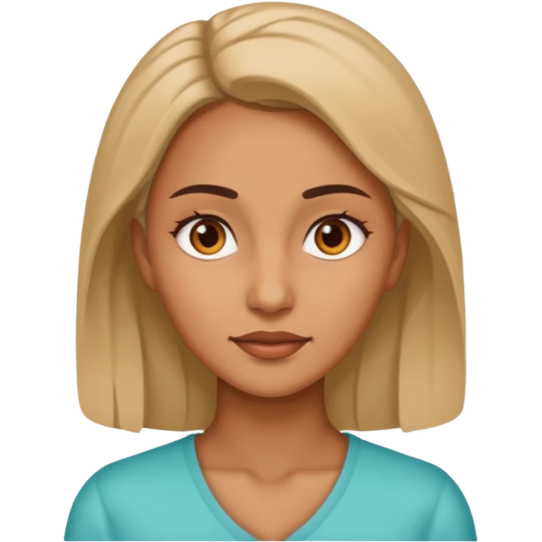 close-up of woman forehead emoji