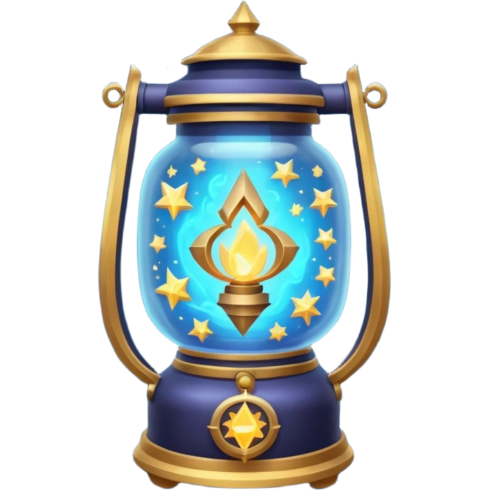 cosmic magic lantern object icon, floating lantern with arcane energy, swirling stars inside, glowing ancient runes, epic fantasy aura, 3D cartoon, mobile game icon style, centered, clean background, no text, no watermark
 emoji