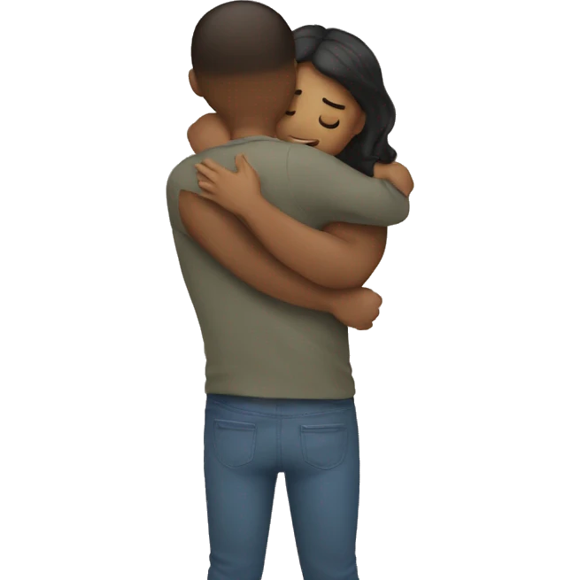 Person hugging themselves  emoji