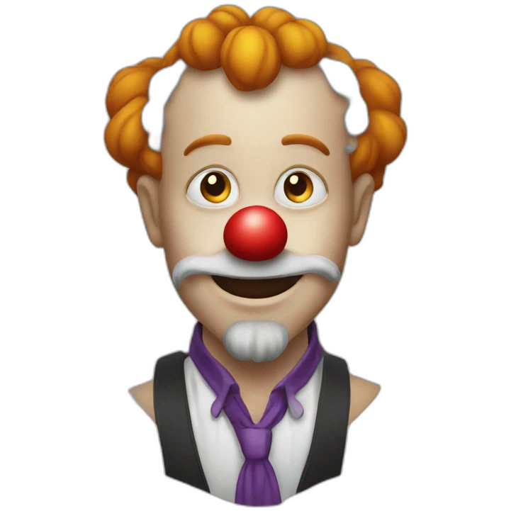 singe sur clown emoji