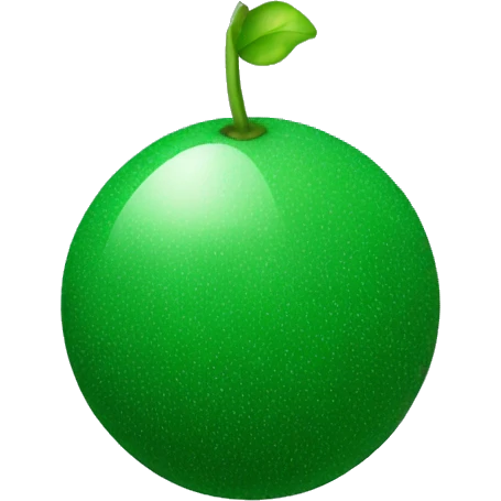 one green sphère emoji