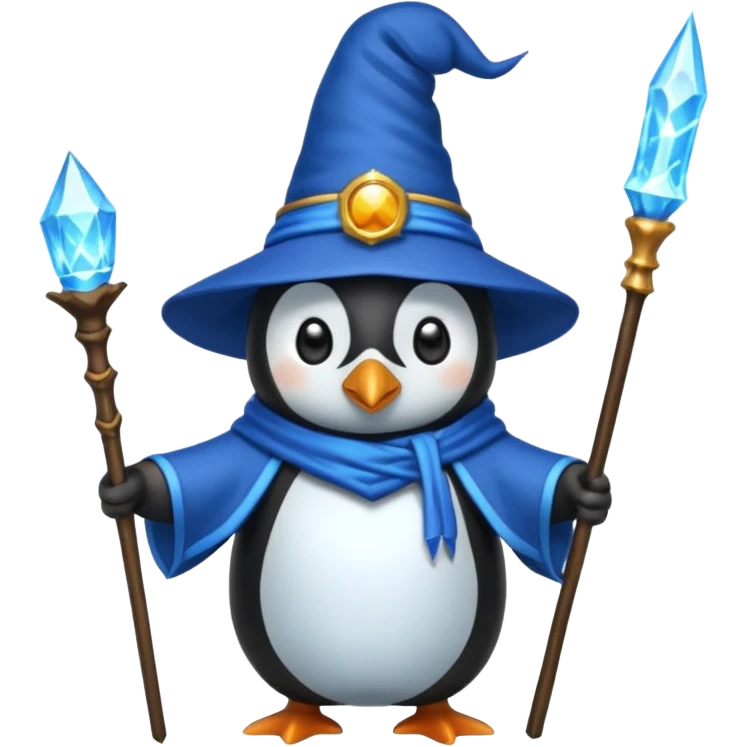 Penguin Wizard emoji