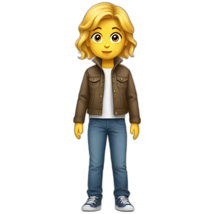 Garçon sur une petite fille emoji