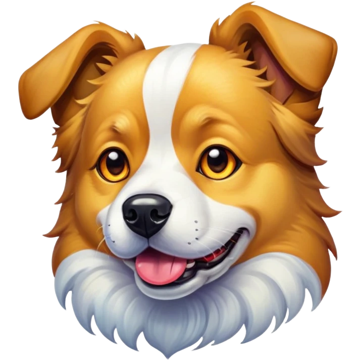 Dog painting emoji