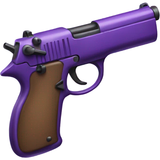 purple gun emoji