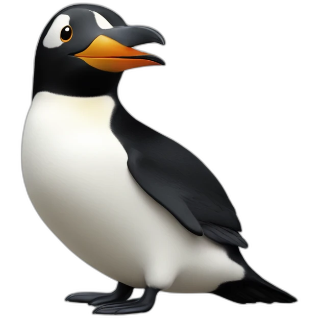 Pingouin en colère emoji