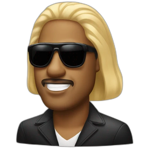 Blond stevie wonder emoji