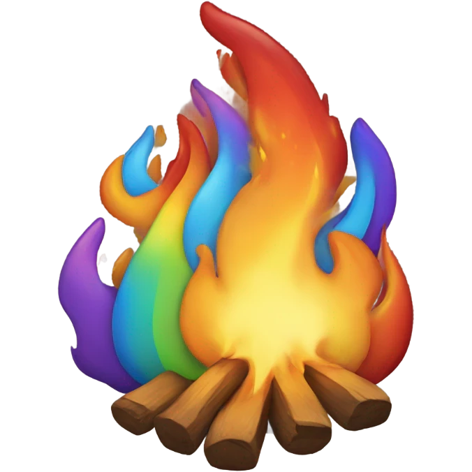 Rainbow Fire emoji