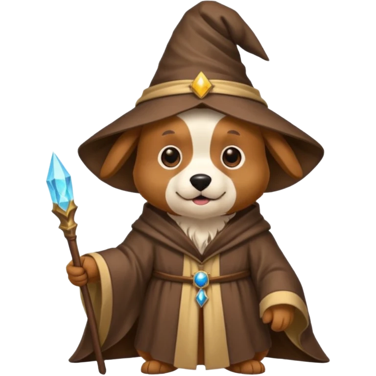 Dog wizard emoji