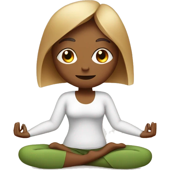 yoga with letter X emoji