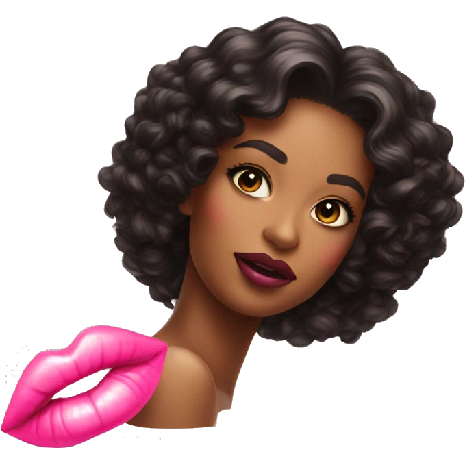 Lip gloss with pink tint emoji