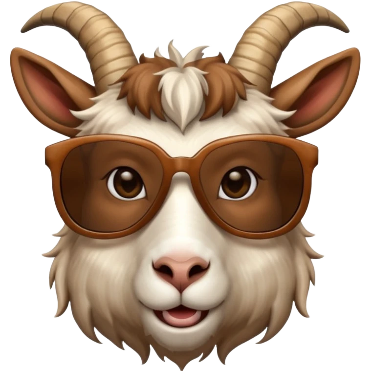 Goat with sunglasses  emoji