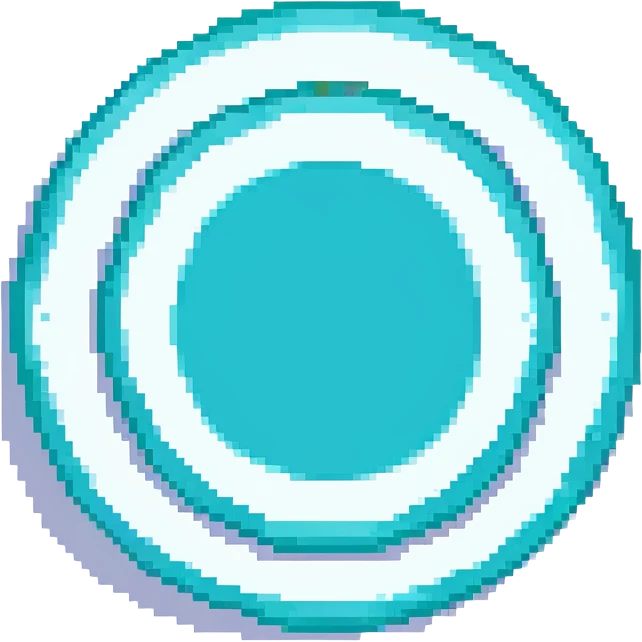 turquoise circle emoji