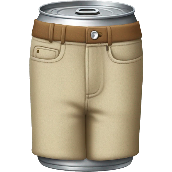 Can with pants emoji