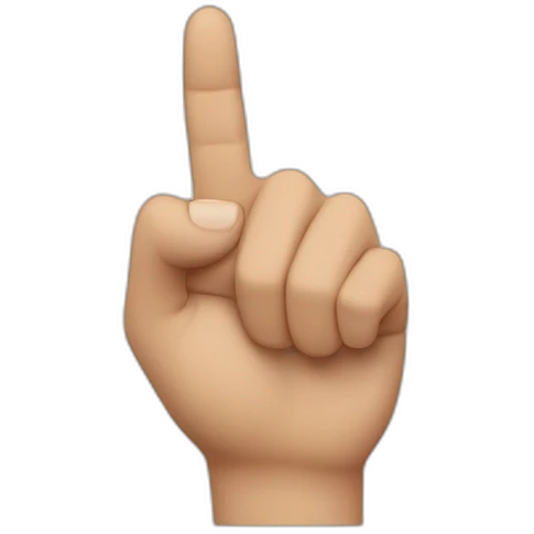 hand with finger pointing emoji