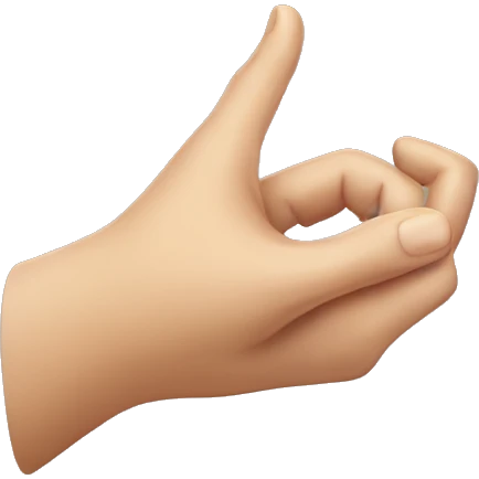 Hand and infinity emoji